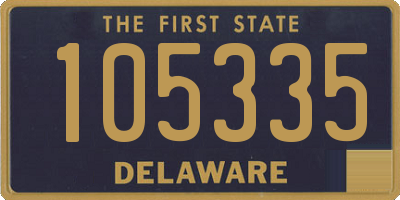 DE license plate 105335