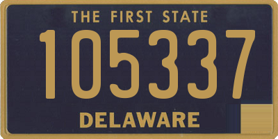 DE license plate 105337