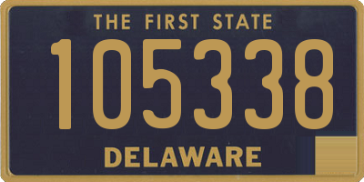 DE license plate 105338