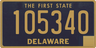 DE license plate 105340