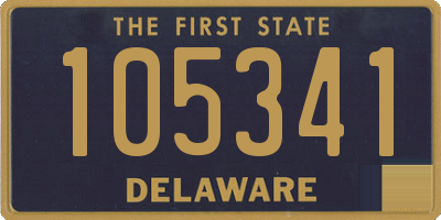 DE license plate 105341