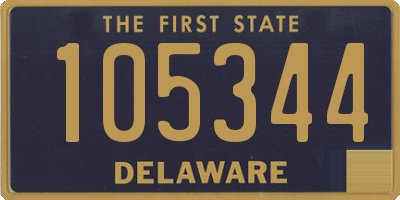 DE license plate 105344