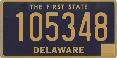 DE license plate 105348
