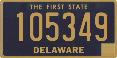 DE license plate 105349