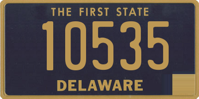 DE license plate 10535