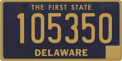 DE license plate 105350