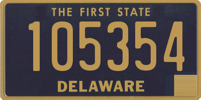 DE license plate 105354