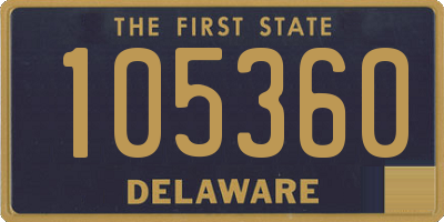 DE license plate 105360