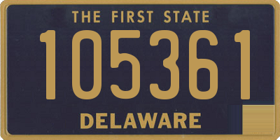 DE license plate 105361