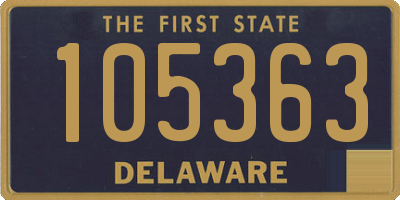 DE license plate 105363