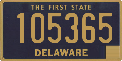 DE license plate 105365