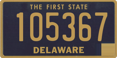 DE license plate 105367