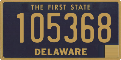 DE license plate 105368