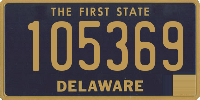 DE license plate 105369