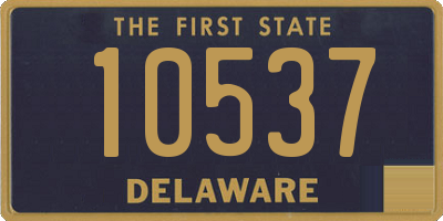 DE license plate 10537