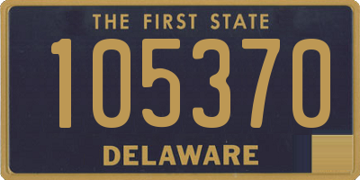 DE license plate 105370