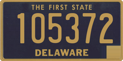 DE license plate 105372