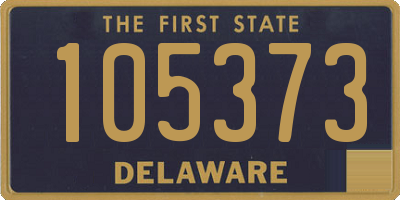 DE license plate 105373