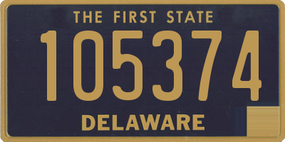 DE license plate 105374