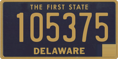 DE license plate 105375