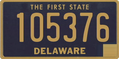 DE license plate 105376