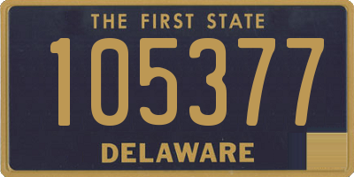 DE license plate 105377