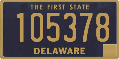 DE license plate 105378