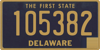 DE license plate 105382