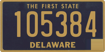 DE license plate 105384