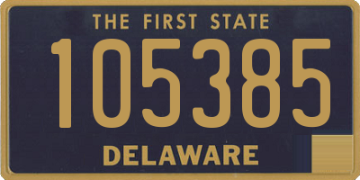DE license plate 105385