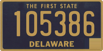 DE license plate 105386