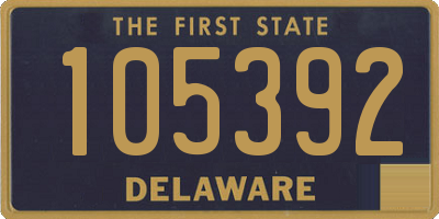DE license plate 105392