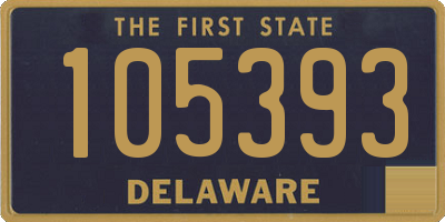 DE license plate 105393