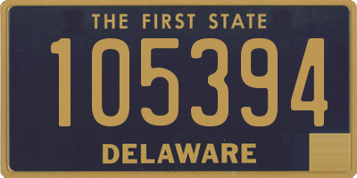 DE license plate 105394