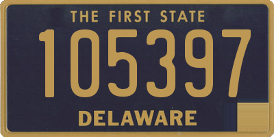 DE license plate 105397