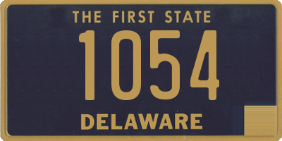 DE license plate 1054