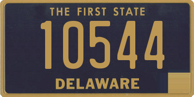 DE license plate 10544