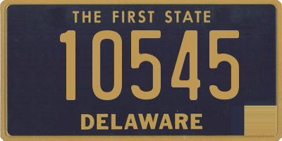 DE license plate 10545