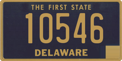 DE license plate 10546