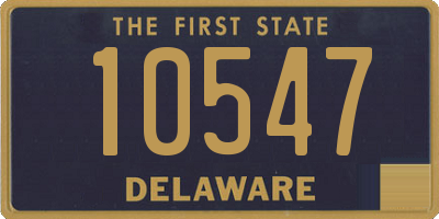 DE license plate 10547