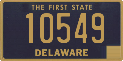 DE license plate 10549