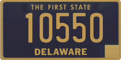 DE license plate 10550