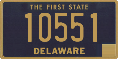 DE license plate 10551