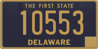 DE license plate 10553