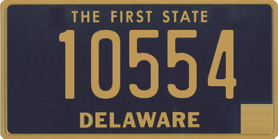 DE license plate 10554