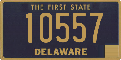 DE license plate 10557