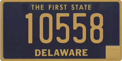 DE license plate 10558