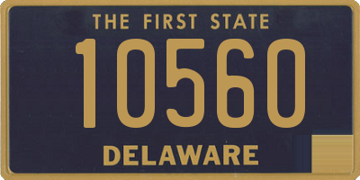 DE license plate 10560