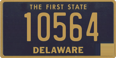 DE license plate 10564