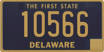 DE license plate 10566